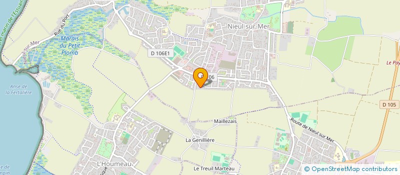 localisation de l'entreprise MADAME MARIE-NOELLE MERCERON  NIEUL-SUR-MER