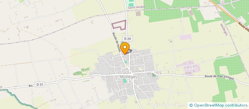 localisation de l'entreprise MADAME MARIE-NOELLE MINO  MOLLEGES