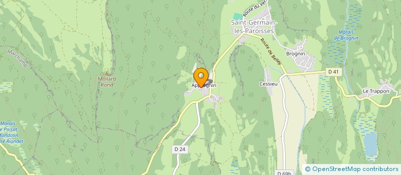 localisation de l'entreprise MADAME MARIE-NOELLE MOCCAND  SAINT-GERMAIN-LES-PAROISSES