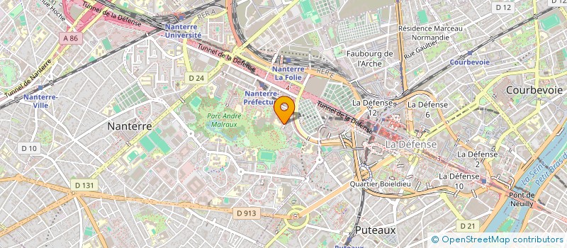 localisation de l'entreprise MADAME MARIE-NOELLE NGUENKAM  NANTERRE