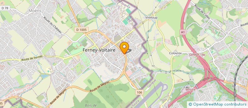 localisation de l'entreprise MADAME MARIE-NOELLE ORENGO à FERNEY-VOLTAIRE