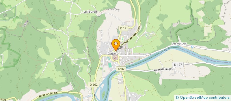localisation de l'entreprise MADAME MARIE-NOELLE OUARMIN  CAJARC