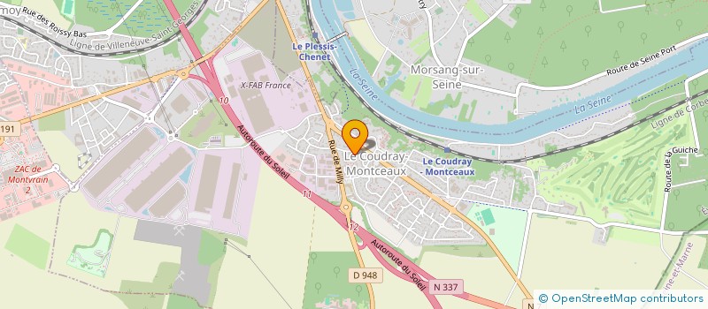 localisation de l'entreprise MADAME MARIE-NOELLE PALMIER  LE COUDRAY-MONTCEAUX