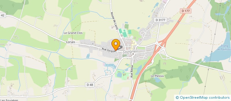 localisation de l'entreprise MADAME MARIE-NOELLE PARIS  GUIGNEN