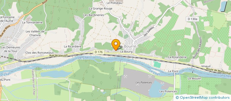 localisation de l'entreprise MADAME MARIE-NOELLE POPINEAU  MONTRICHARD-VAL-DE-CHER