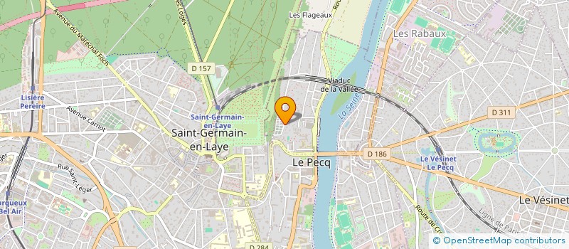 localisation de l'entreprise MADAME MARIE NOELLE PORTEU DE LA MORANDIERE  LE PECQ