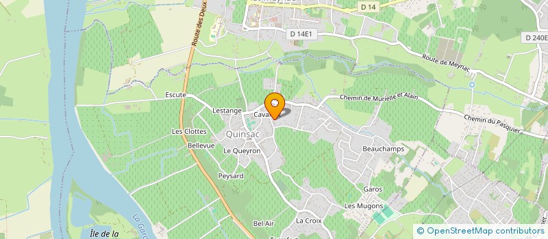 localisation de l'entreprise MADAME MARIE-NOELLE POULAIN  QUINSAC