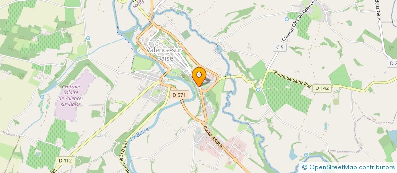 localisation de l'entreprise MADAME MARIE-NOELLE PRUNIER  VALENCE-SUR-BAISE