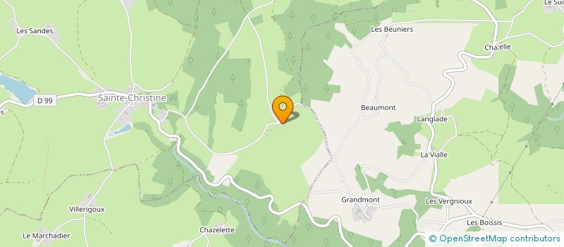 localisation de l'entreprise MADAME MARIE NOELLE SAURET  SAINTE-CHRISTINE