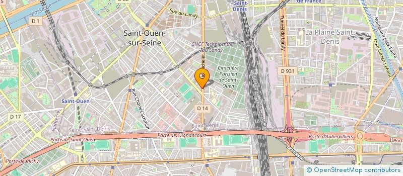 localisation de l'entreprise MADAME MARIE-NOELLE SILVENTE à SAINT-OUEN-SUR-SEINE