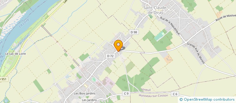 localisation de l'entreprise MADAME MARIE-NOELLE VILLAIN  VINEUIL