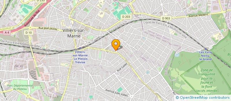 localisation de l'entreprise MADAME MARIE NOELLE YSEBAERT à VILLIERS-SUR-MARNE