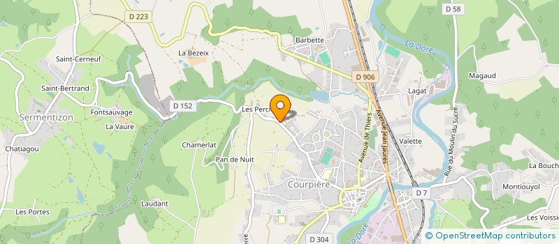localisation de l'entreprise MADAME MARIE NOIRJEAN à COURPIERE