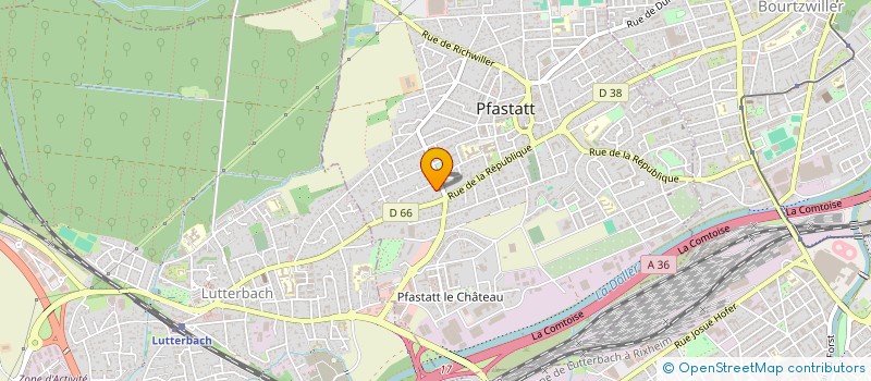 localisation de l'entreprise MADAME MARIE NUSSBAUMER  PFASTATT