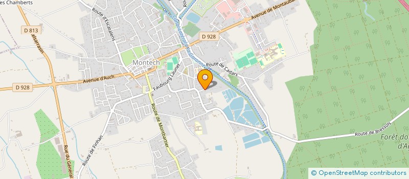 localisation de l'entreprise MADAME MARIE-ODETTE BIGAI  MONTECH