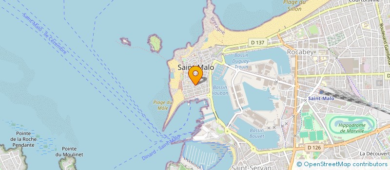 localisation de l'entreprise MADAME MARIE-ODETTE CHAPIN  SAINT-MALO