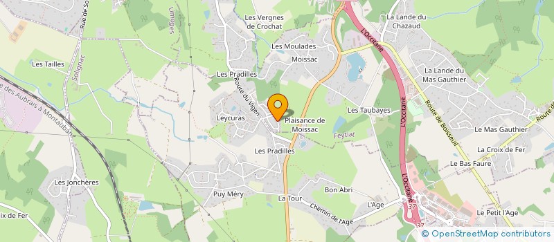 localisation de l'entreprise MADAME MARIE-ODETTE REBELO RIBEIRO à FEYTIAT