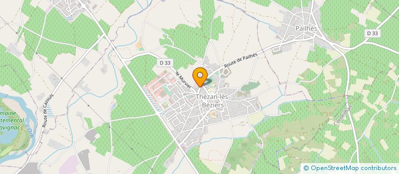 localisation de l'entreprise MADAME MARIE-ODETTE SCHWEIZER  THEZAN-LES-BEZIERS