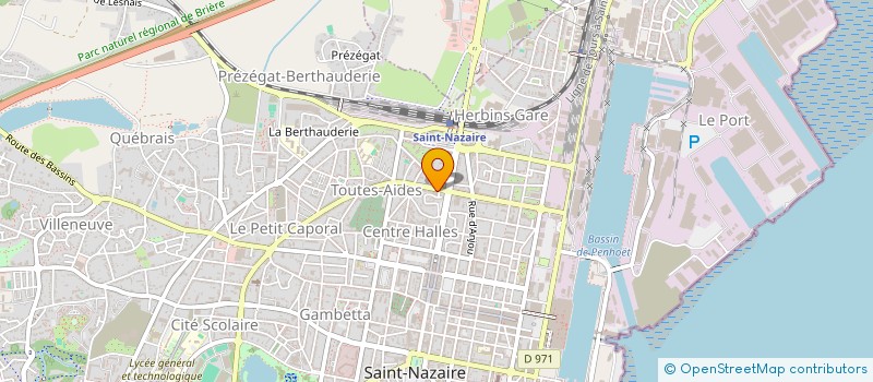 localisation de l'entreprise MADAME MARIE-ODILE ATHANE à SAINT-NAZAIRE