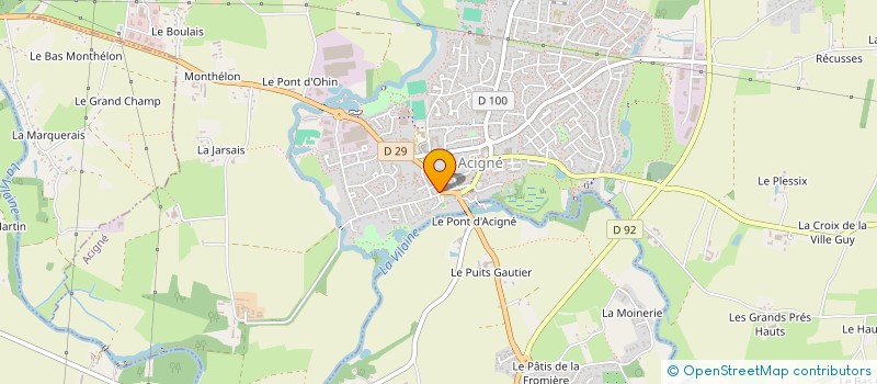 localisation de l'entreprise MADAME MARIE ODILE BOURT à ACIGNE