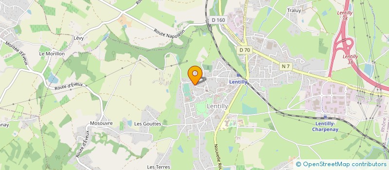 localisation de l'entreprise MADAME MARIE-ODILE BULLIOT  LENTILLY