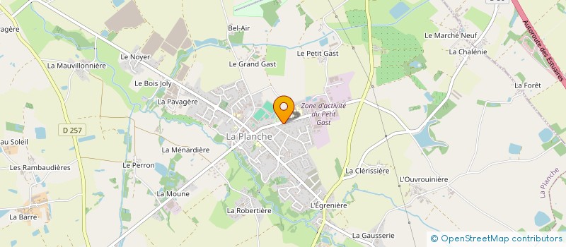 localisation de l'entreprise MADAME MARIE-ODILE CAILLAUD à LA PLANCHE