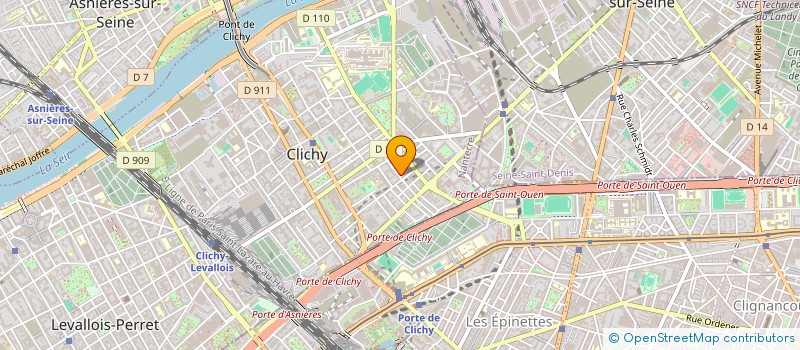 localisation de l'entreprise MADAME MARIE-ODILE CARRUS à CLICHY