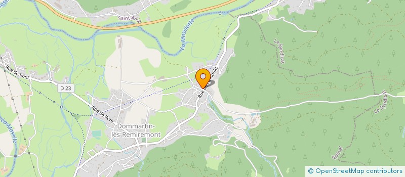 localisation de l'entreprise MADAME MARIE ODILE DAVAL  DOMMARTIN-LES-REMIREMONT
