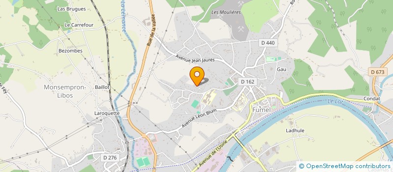 localisation de l'entreprise MADAME MARIE ODILE FOURNOL à FUMEL