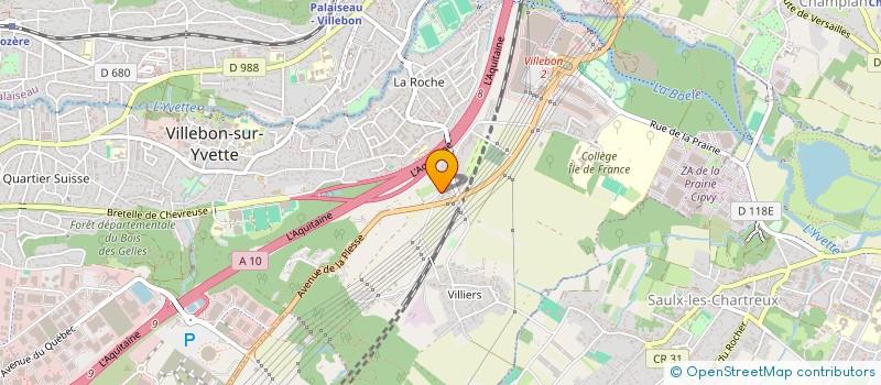 localisation de l'entreprise MADAME MARIE ODILE FOUTOYET  VILLEBON-SUR-YVETTE