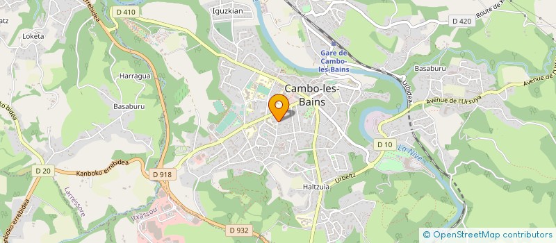 localisation de l'entreprise MADAME MARIE ODILE LACROUTS  CAMBO-LES-BAINS