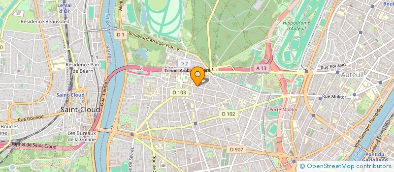 localisation de l'entreprise MADAME MARIE-ODILE LE STRAT à BOULOGNE-BILLANCOURT