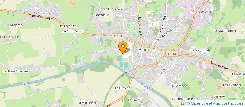 localisation de l'entreprise MADAME MARIE-ODILE LECA à BLAIN