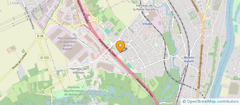 localisation de l'entreprise MADAME MARIE-ODILE LORON  VILLABE