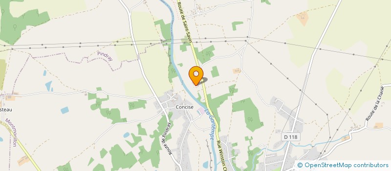 localisation de l'entreprise MADAME MARIE ODILE MAINFROID  MONTMORILLON