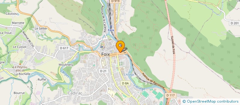 localisation de l'entreprise MADAME MARIE-ODILE PION à FOIX