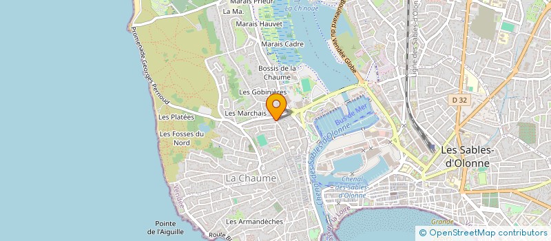 localisation de l'entreprise MADAME MARIE-ODILE RABILLIER à LES SABLES D'OLONNE