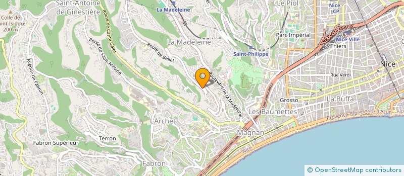 localisation de l'entreprise MADAME MARIE-ODILE ROSSINI à NICE
