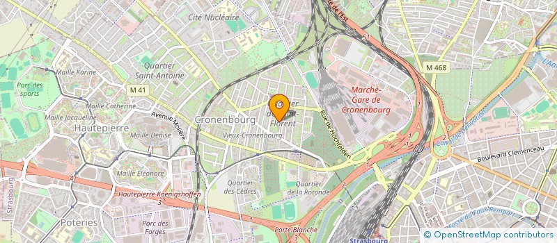localisation de l'entreprise MADAME MARIE ODILE SPEICH à STRASBOURG