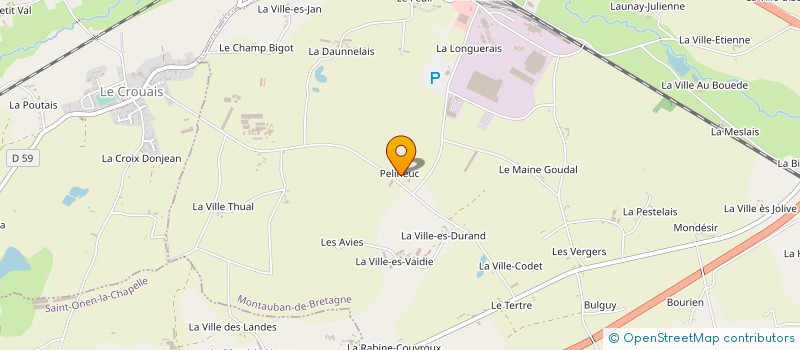 localisation de l'entreprise MADAME MARIE-ODILE UDIN à MONTAUBAN-DE-BRETAGNE