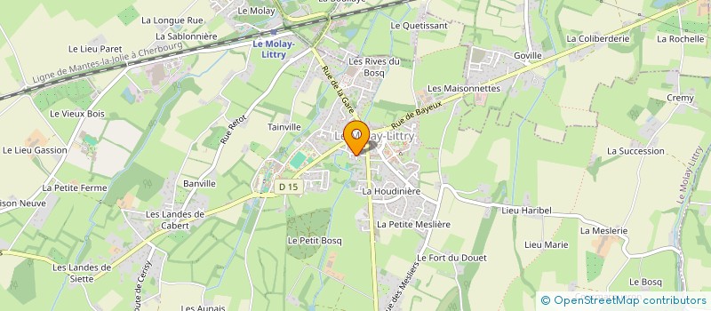 localisation de l'entreprise MADAME MARIE ODILE VAUTIER  LE MOLAY-LITTRY