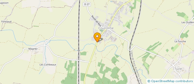 localisation de l'entreprise MADAME MARIE-ODILE VERGNAUD  COURCOME