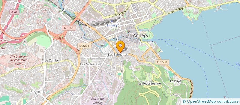 localisation de l'entreprise MADAME MARIE ODILE VIAL à ANNECY