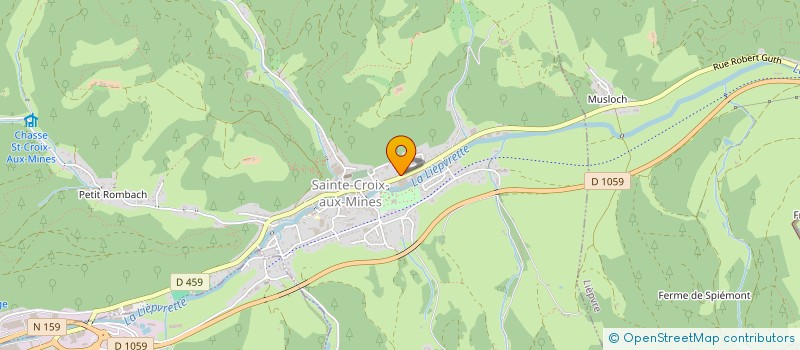 localisation de l'entreprise MADAME MARIE-ODILE WEBER  SAINTE-CROIX-AUX-MINES