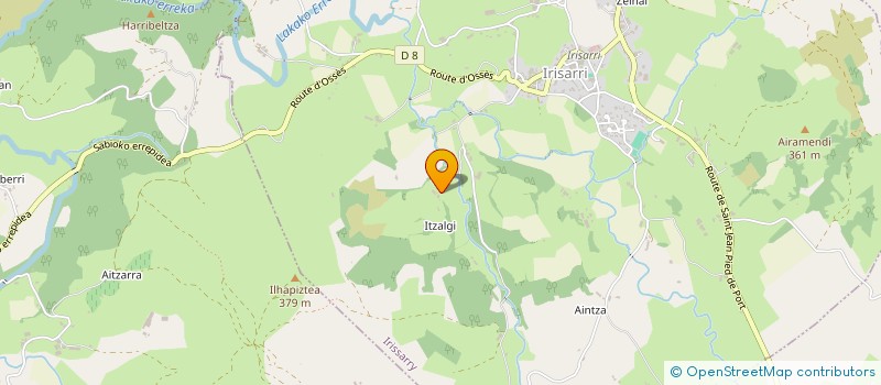 localisation de l'entreprise MADAME MARIE ODORQUY  IRISSARRY