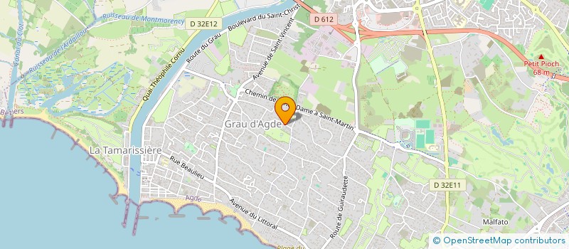 localisation de l'entreprise MADAME MARIE OFCARD  AGDE