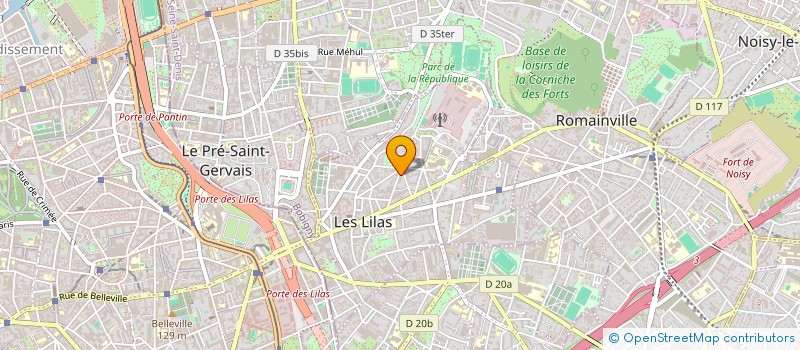 localisation de l'entreprise MADAME MARIE OFFRET à LES LILAS