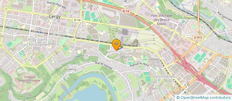 localisation de l'entreprise MADAME MARIE OKOU  PONTOISE