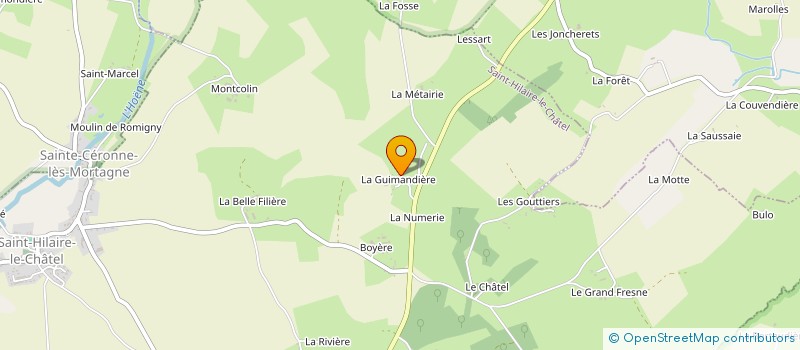 localisation de l'entreprise MADAME MARIE OLIVIER à SAINT-HILAIRE-LE-CHATEL