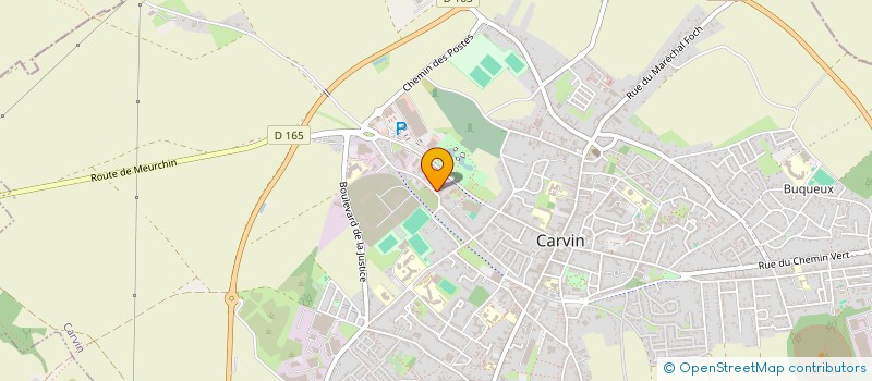 localisation de l'entreprise MADAME MARIE OLIVIER  CARVIN